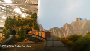 N Scale Upper Deck Train&#039;s eye view